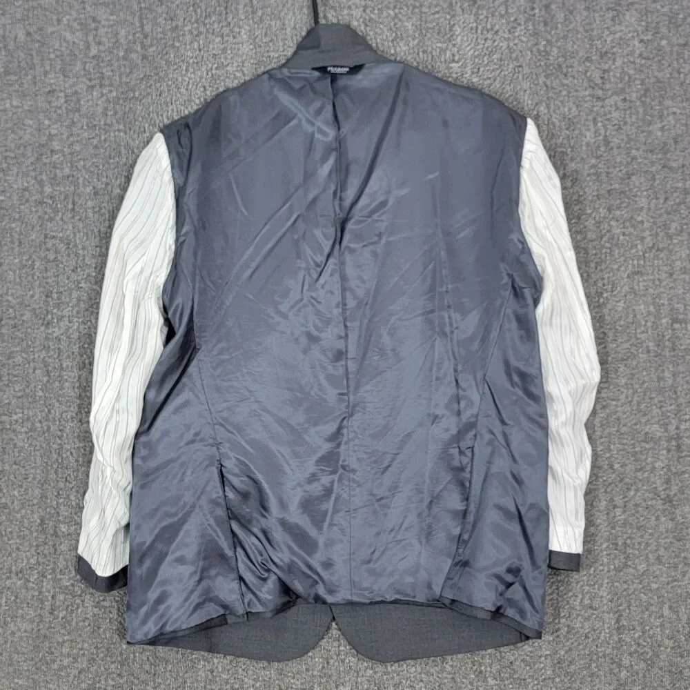 Jos A Bank Blazer Mens 48R Gray 100% Wool Tailored Fit Chelsea Sport Coat Jacket